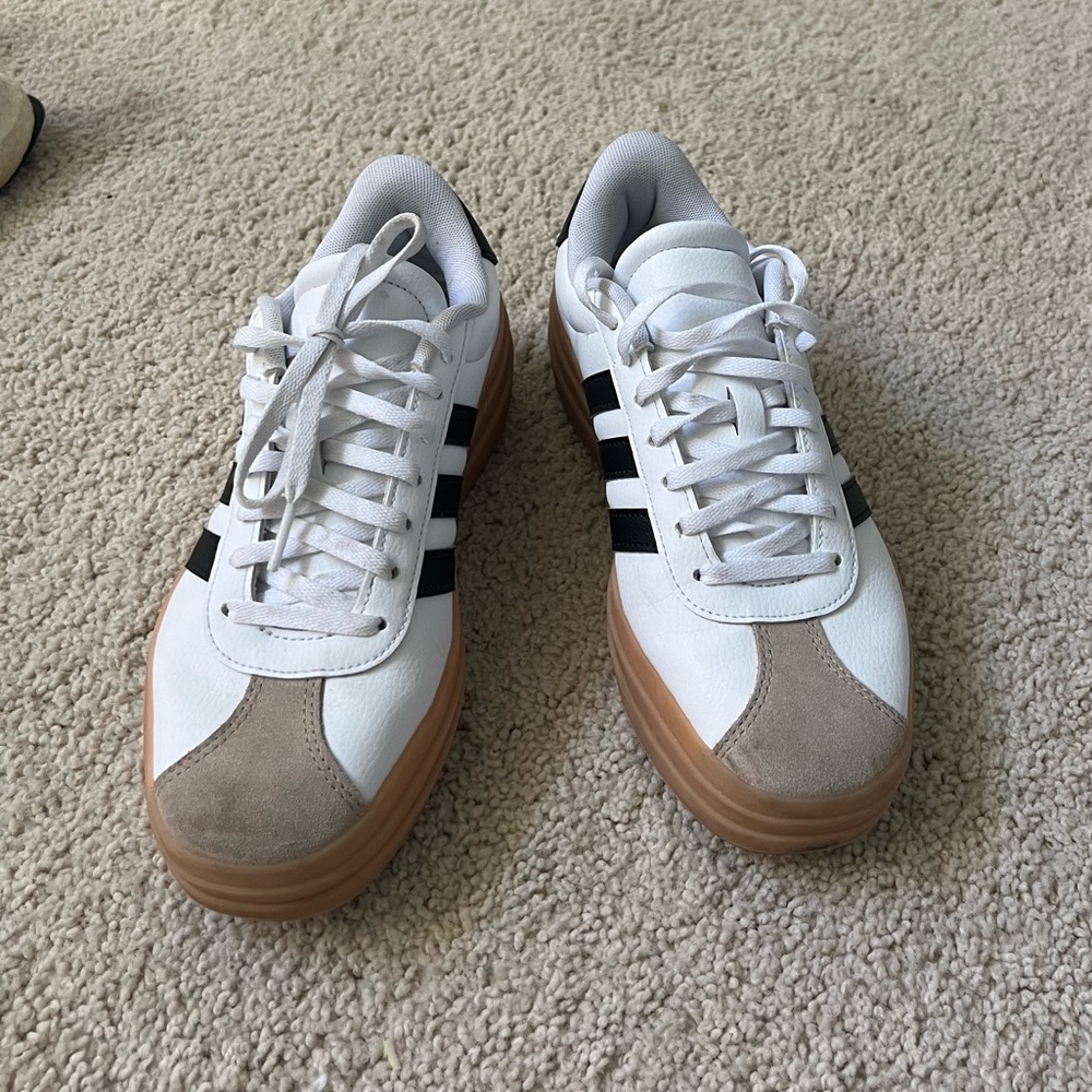 Adidas big kids LV court bold platform